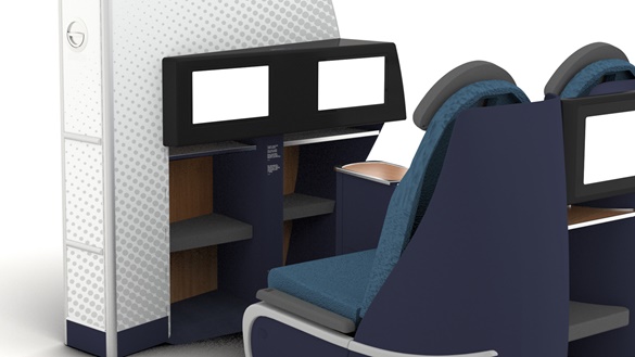 Cabin Interior Monuments Aircraft Ottoman