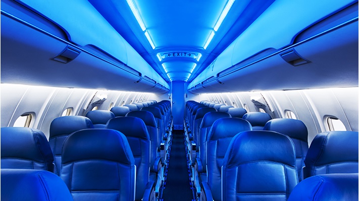 Tapestry Full Led Mood Lighting Tapestry Lighting System Used Aboard A Delta Airlines Plane