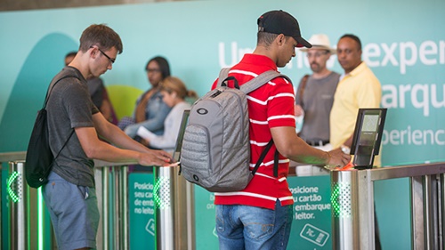 Passengers arriving for the Rio summer games benefit from new airport technology