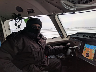 Charles Njenga, flight test engineer at Rockwell Collins